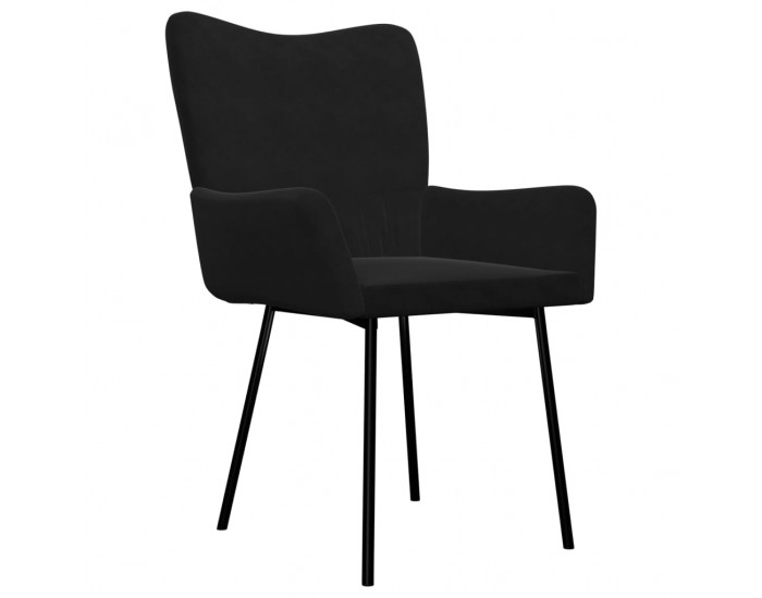 Sonata H Трапезни столове, 2 бр, черни, кадифе