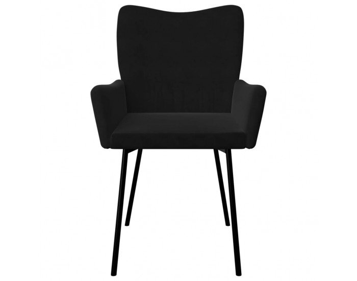 Sonata H Трапезни столове, 2 бр, черни, кадифе