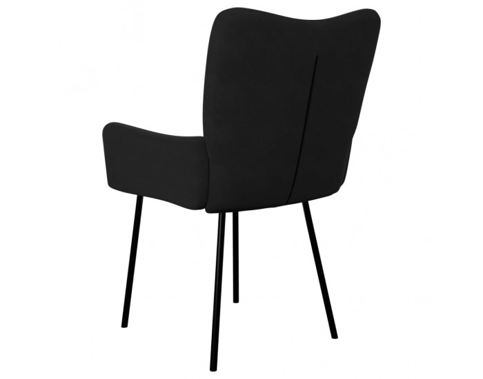 Sonata H Трапезни столове, 2 бр, черни, кадифе