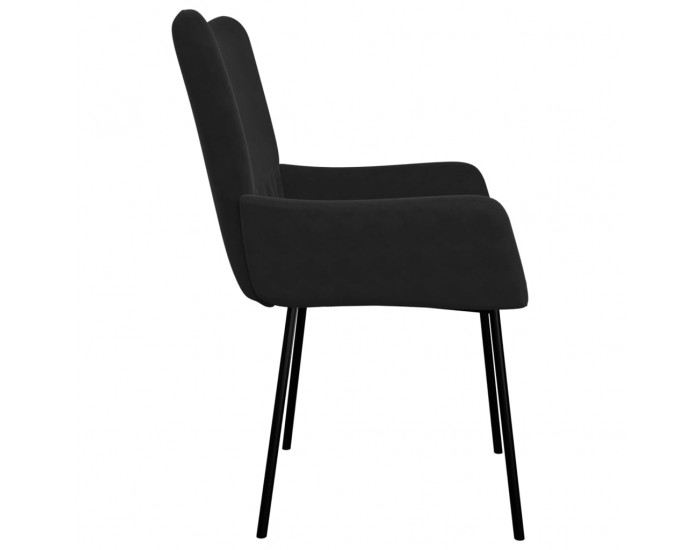 Sonata H Трапезни столове, 2 бр, черни, кадифе
