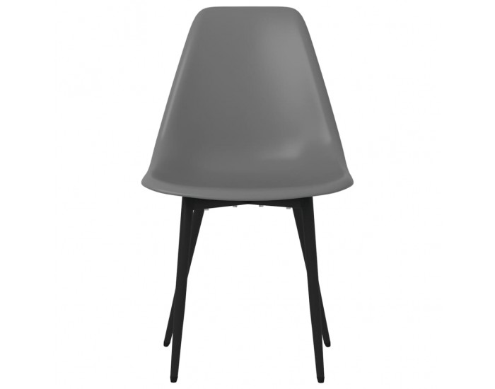 Sonata H Трапезни столове, 6 бр, сиви, PP