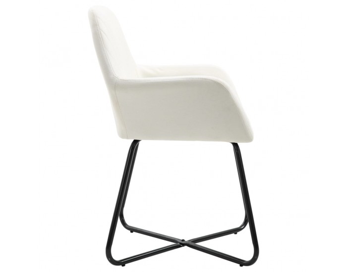 Sonata H Трапезни столове, 6 бр, кремави, плат