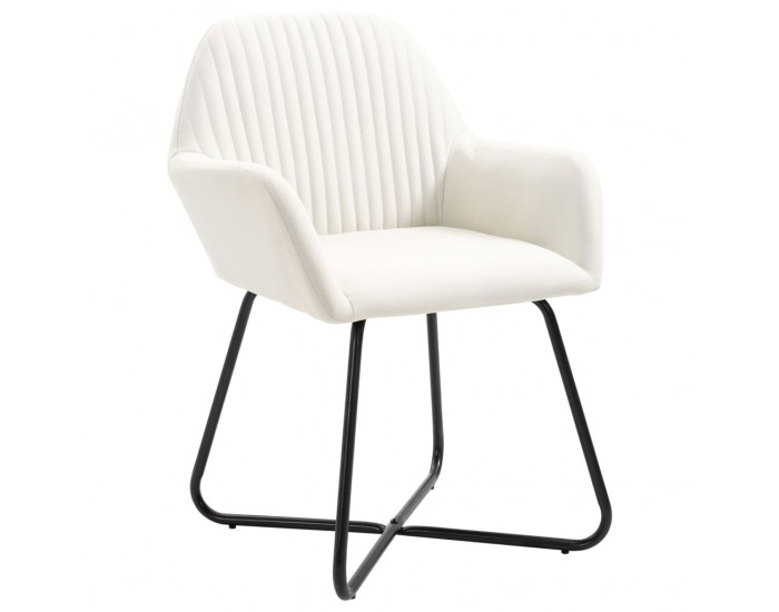 Sonata H Трапезни столове, 6 бр, кремави, плат