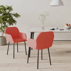 Sonata H Трапезни столове, 2 бр, розови, кадифе - Трапезни столове