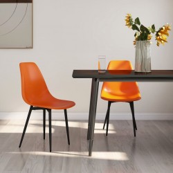 Sonata H Трапезни столове, 2 бр, оранжеви, РР - Трапезни столове