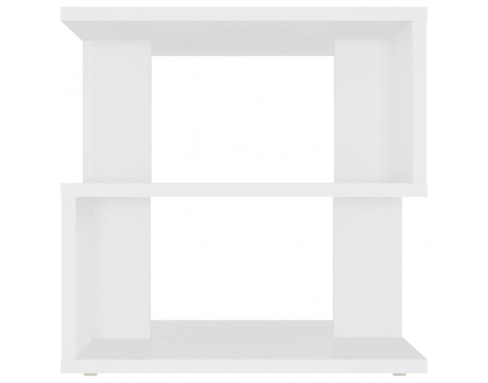 Sonata H Странична маса, бяла, 40x40x40 см, инженерно дърво