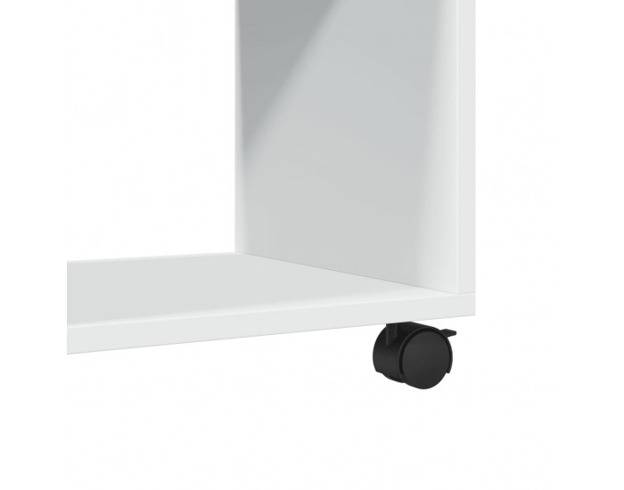 Sonata H Подвижен шкаф, бял, 72x33x42,5 см, инженерно дърво