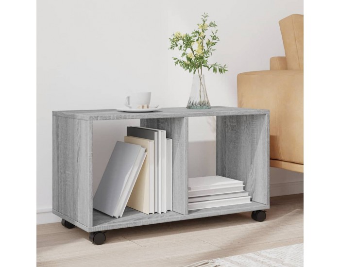 Sonata H Шкаф с колелца, сив сонома, 72x33x42,5 см, инженерно дърво