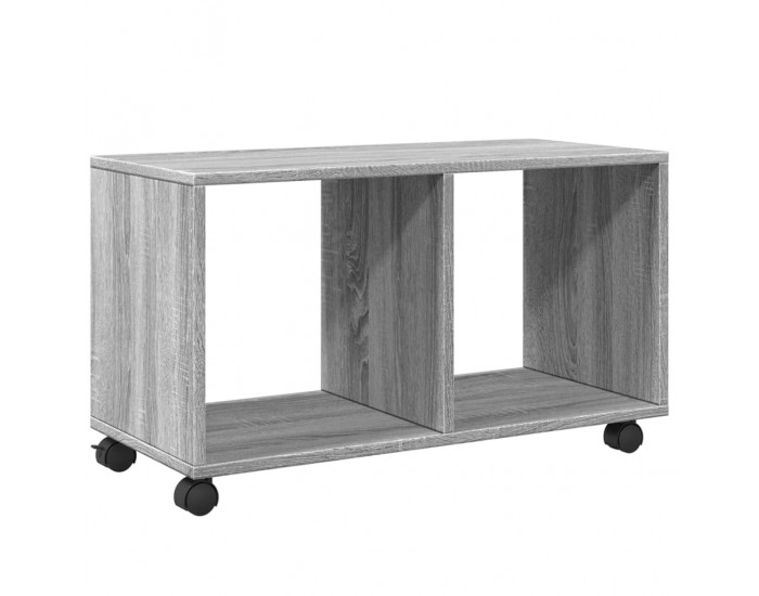 Sonata H Шкаф с колелца, сив сонома, 72x33x42,5 см, инженерно дърво