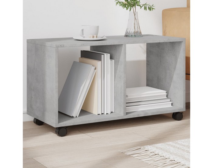 Sonata H Подвижен шкаф, бетонно сив, 72x33x42,5 см, инженерно дърво