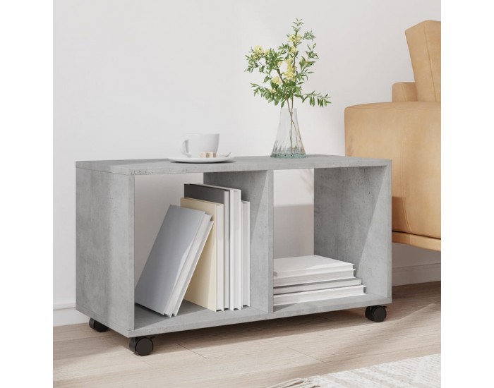 Sonata H Подвижен шкаф, бетонно сив, 72x33x42,5 см, инженерно дърво