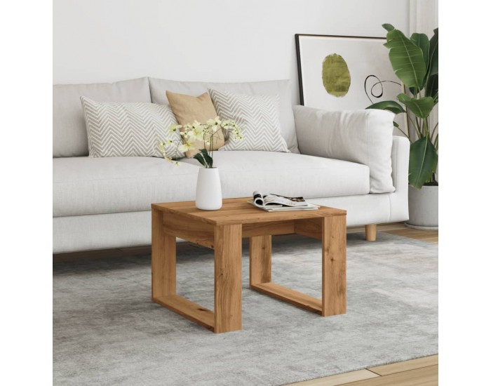 Sonata H Странична маса, дъб артизан, 50x50x35 см, инженерно дърво