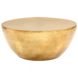 Sonata H Маса за кафе, кован алуминий, 70x30 см, месинг - Холни маси