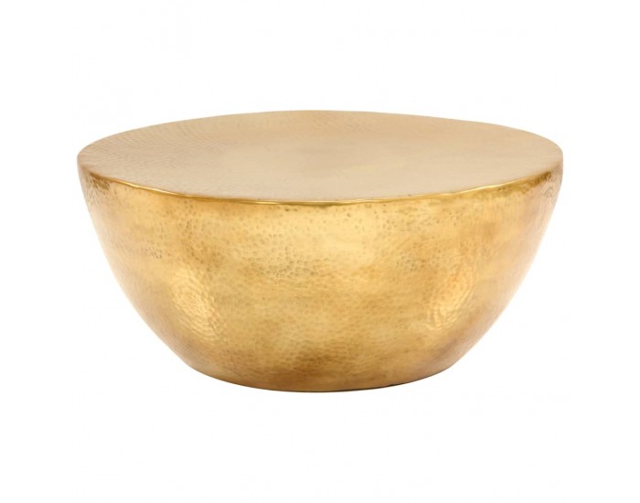 Sonata H Маса за кафе, кован алуминий, 70x30 см, месинг