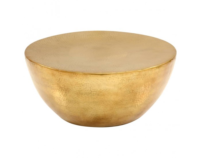 Sonata H Маса за кафе, кован алуминий, 70x30 см, месинг