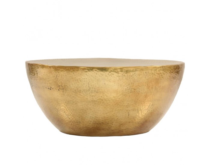 Sonata H Маса за кафе, кован алуминий, 70x30 см, месинг