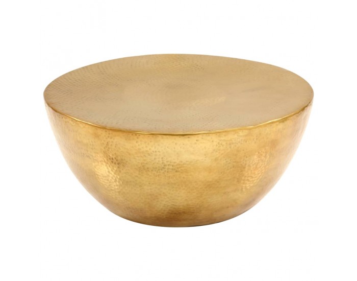 Sonata H Маса за кафе, кован алуминий, 70x30 см, месинг