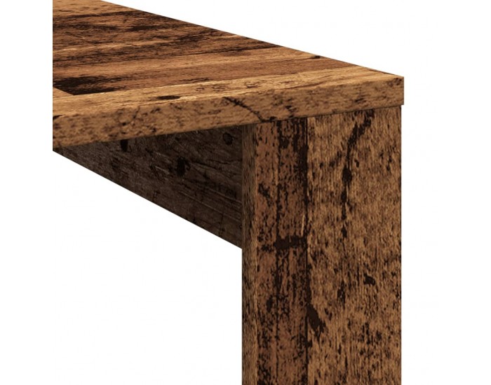 Sonata H Маса за кафе, старо дърво, 100x100x35 см, инженерна дървесина
