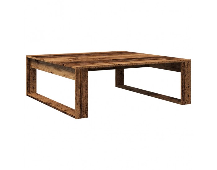 Sonata H Маса за кафе, старо дърво, 100x100x35 см, инженерна дървесина