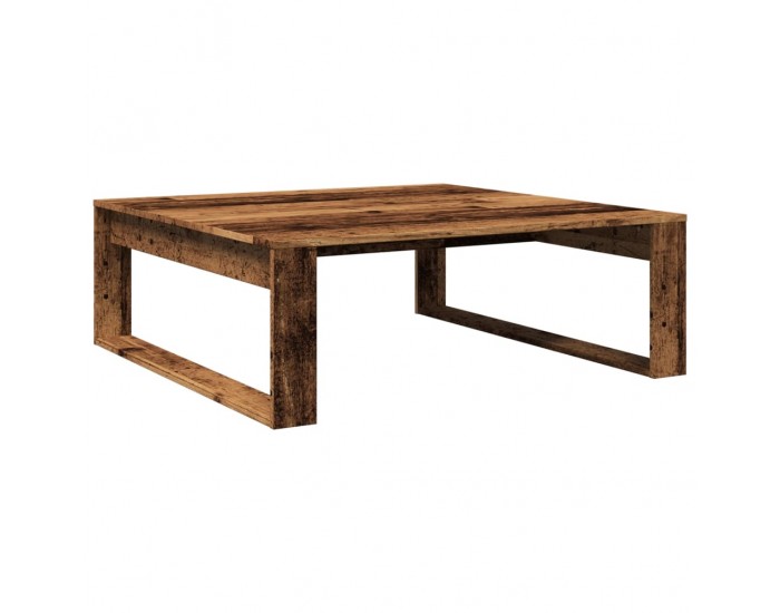 Sonata H Маса за кафе, старо дърво, 100x100x35 см, инженерна дървесина