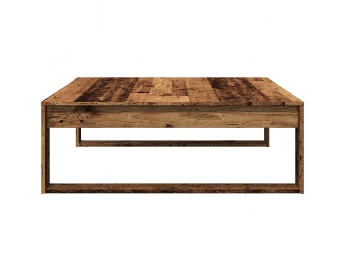 Sonata H Маса за кафе, старо дърво, 100x100x35 см, инженерна дървесина