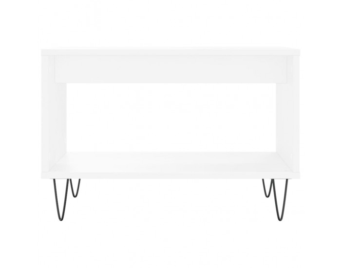 Sonata H Маса за кафе, бяла, 60x50x40 см, инженерно дърво