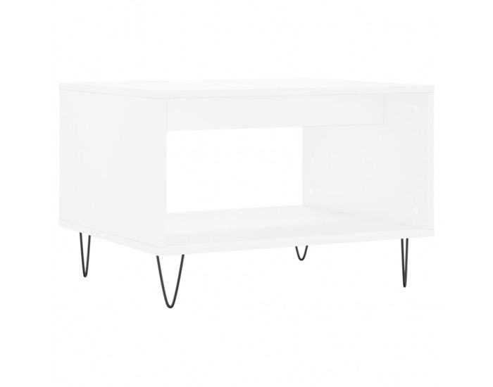 Sonata H Маса за кафе, бяла, 60x50x40 см, инженерно дърво