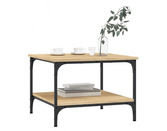 Sonata H Кафе маса, дъб сонома, 55x55x40 см, инженерно дърво