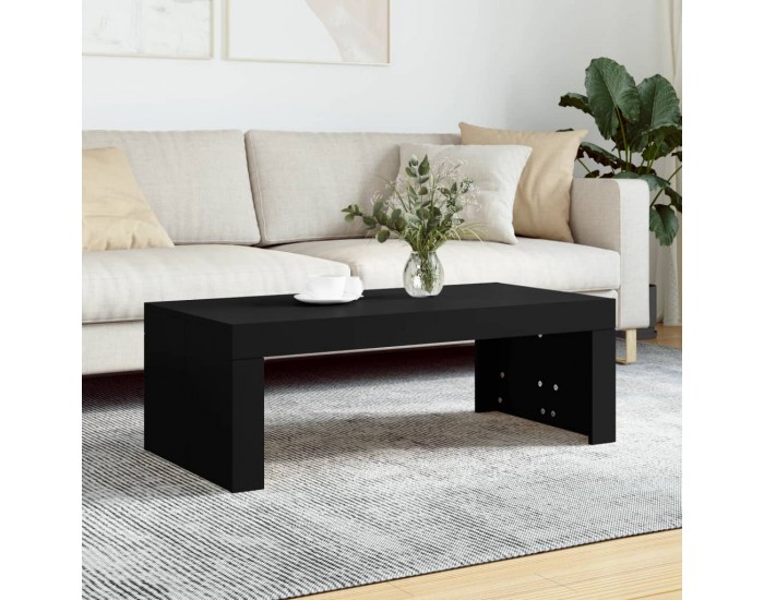 Sonata H Маса за кафе, черна, 102x50x36 см, инженерно дърво