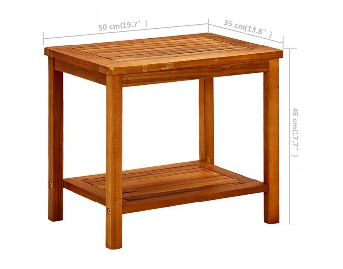 Sonata H Маса за кафе, 50x35x45 см, акациево дърво масив