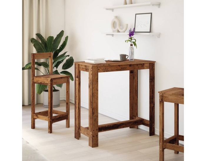 Sonata H Бар маса, старо дърво, 102x50x103,5 см, инженерно дърво