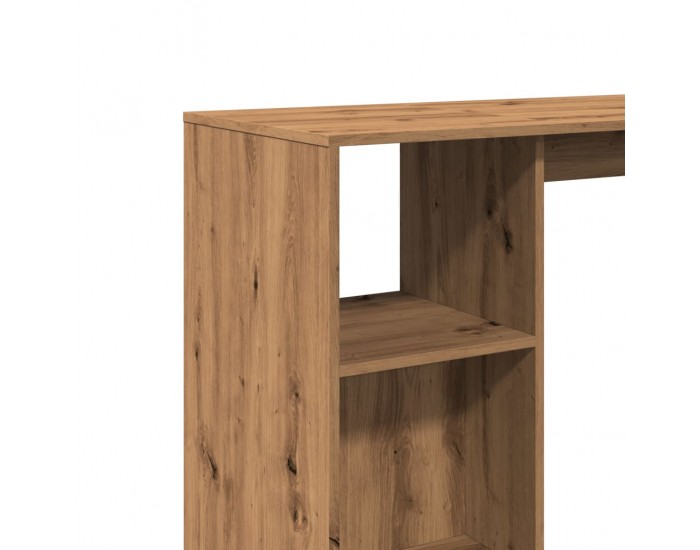 Sonata H Бар маса с рафтове дъб артизан 124x46x103,5 см инженерно дърво