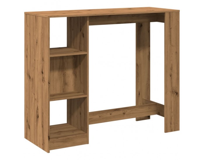 Sonata H Бар маса с рафтове дъб артизан 124x46x103,5 см инженерно дърво