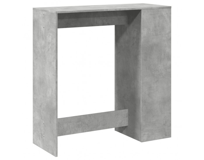 Sonata H Бар маса с рафтове бетонно сива 101x40x103,5 см инженерно дърво