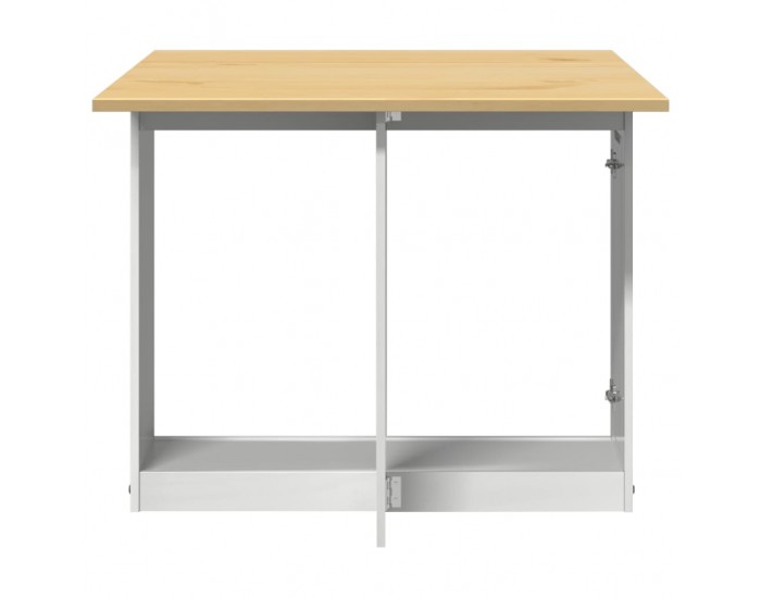 Sonata H Трапезна маса Corona тип пеперуда, сгъваема, бяла, бор масив