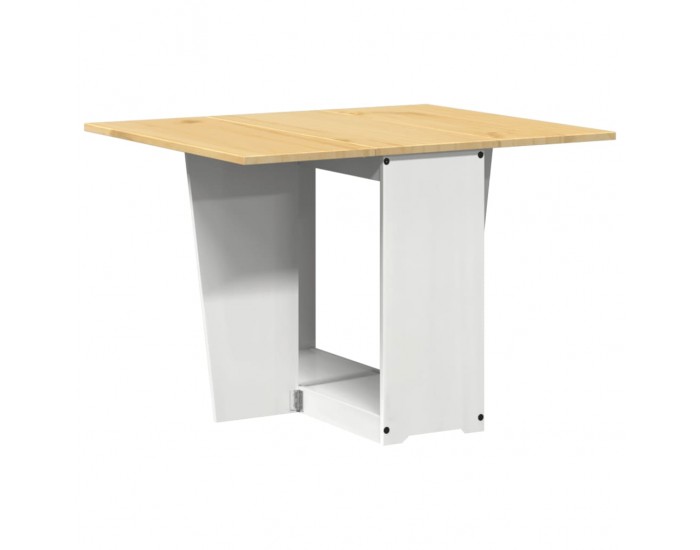 Sonata H Трапезна маса Corona тип пеперуда, сгъваема, бяла, бор масив