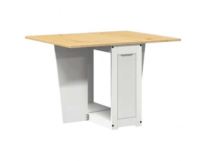 Sonata H Трапезна маса Corona тип пеперуда, сгъваема, бяла, бор масив