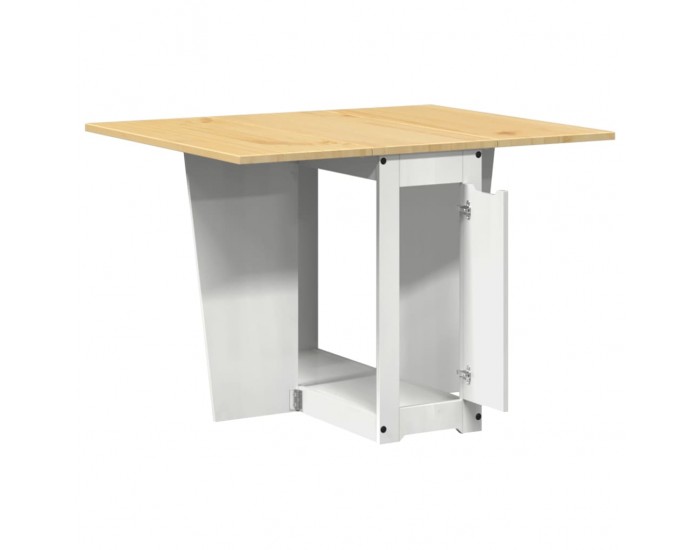 Sonata H Трапезна маса Corona тип пеперуда, сгъваема, бяла, бор масив