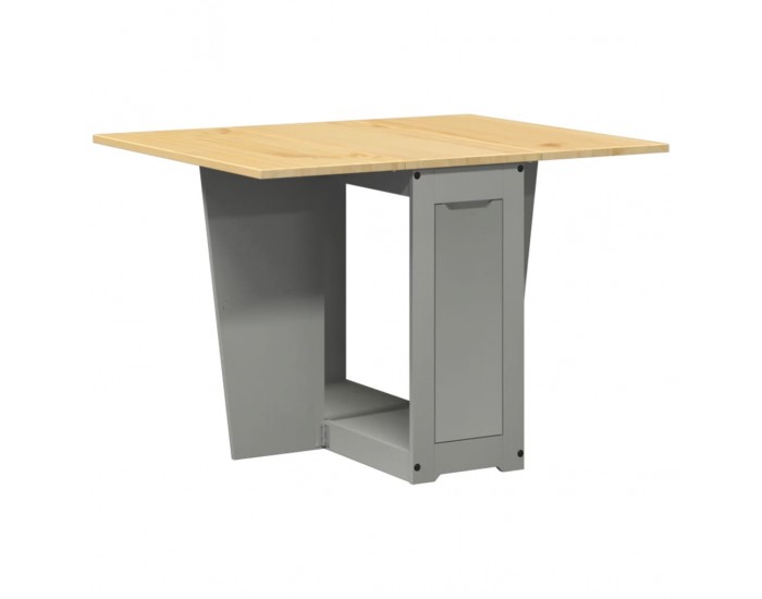 Sonata H Трапезна маса Corona тип пеперуда, сгъваема, сива, бор масив