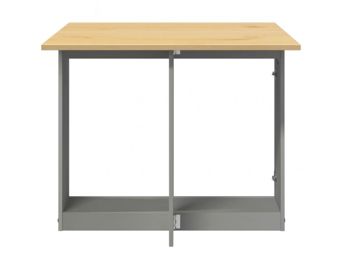 Sonata H Трапезна маса Corona тип пеперуда, сгъваема, сива, бор масив