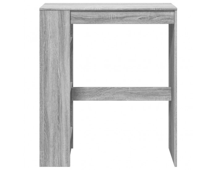 Sonata H Бар маса с рафтове, сив сонома, 90x40x103,5 см, инженерно дърво