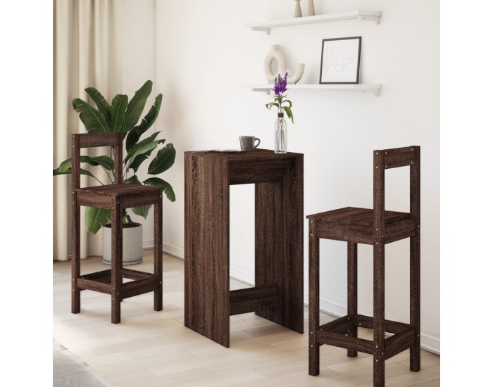 Sonata H Бар маса, кафяв дъб, 51x50x103,5 см, инженерно дърво