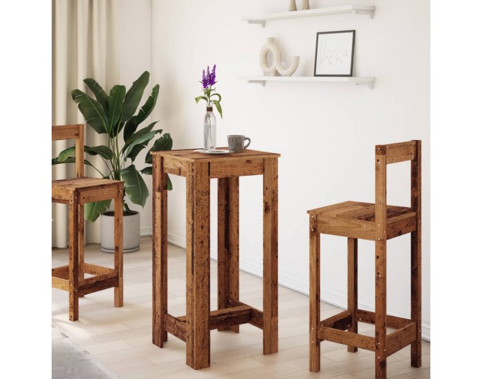 Sonata H Бар маса, старо дърво, 51x50x103,5 см, инженерно дърво