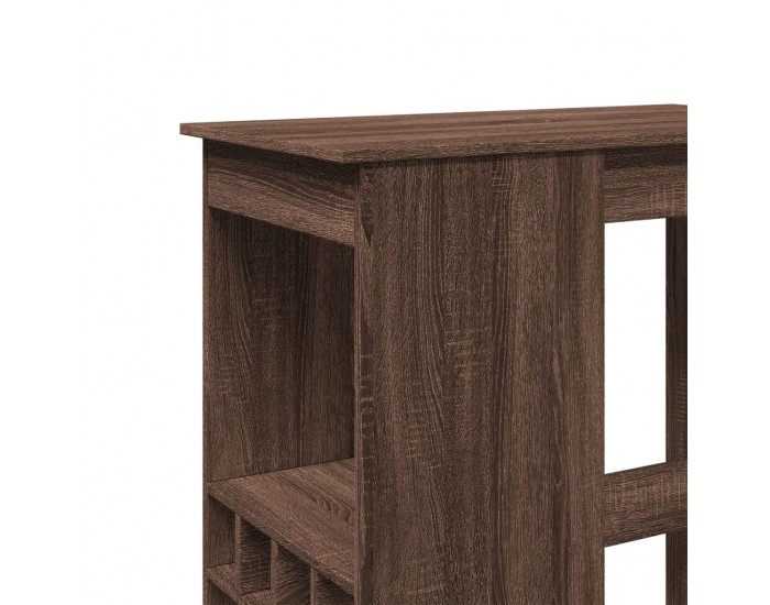 Sonata H Бар маса с рафтове, кафяв дъб, 90x47,5x103,5см, инженерно дърво
