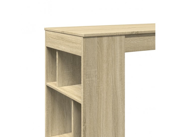 Sonata H Бар маса с рафтове дъб сонома 102x50x103,5 см инженерно дърво