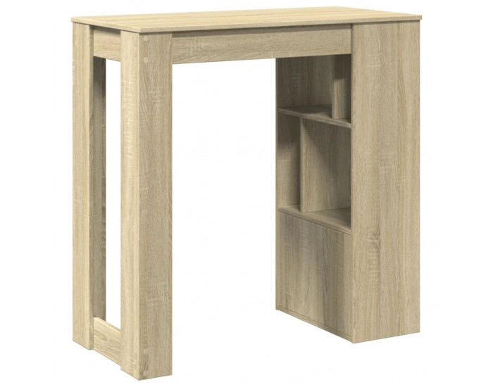 Sonata H Бар маса с рафтове дъб сонома 102x50x103,5 см инженерно дърво