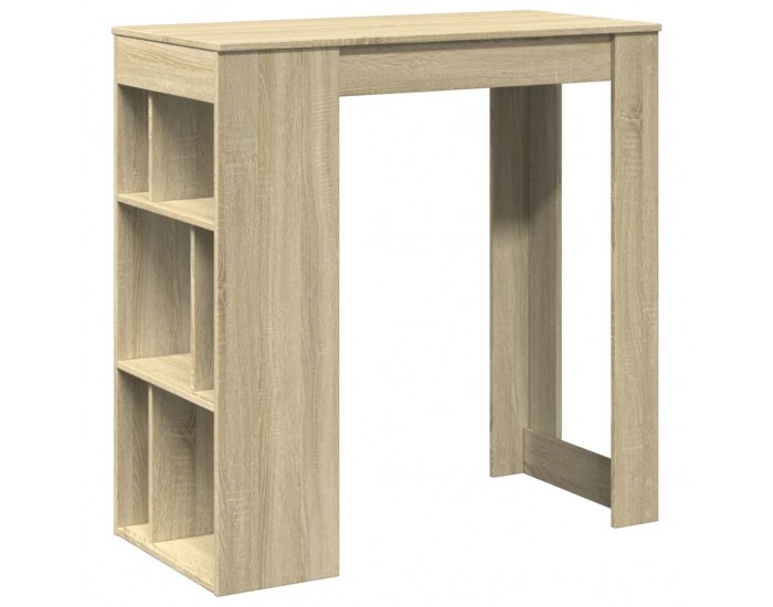 Sonata H Бар маса с рафтове дъб сонома 102x50x103,5 см инженерно дърво