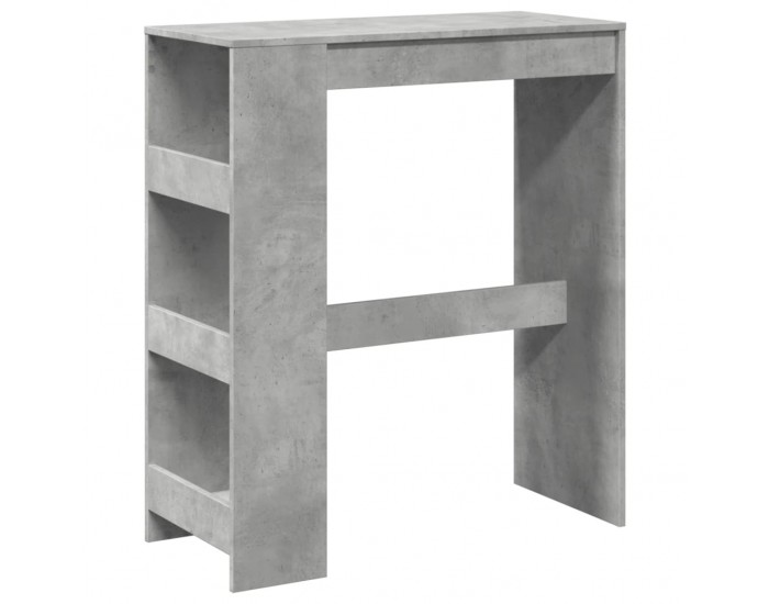 Sonata H Бар маса с рафтове бетонно сив 90x40x103,5 см инженерно дърво