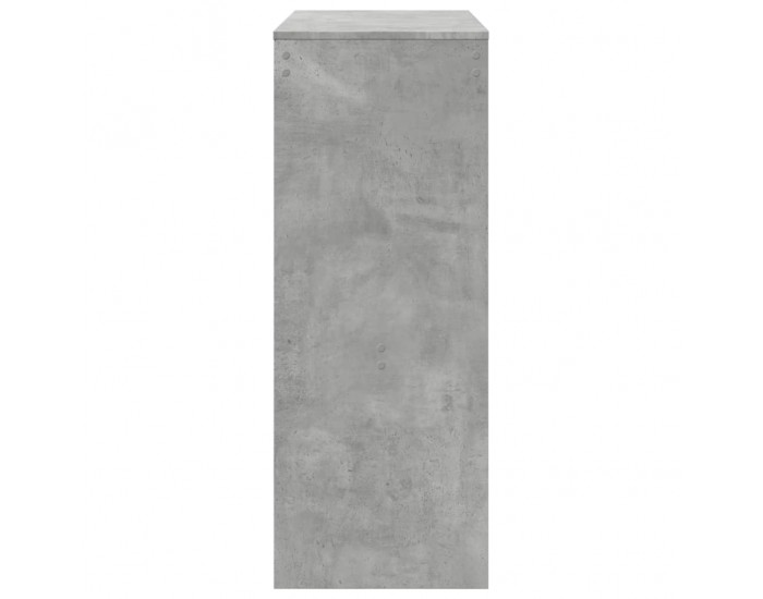 Sonata H Бар маса с рафтове бетонно сив 90x40x103,5 см инженерно дърво