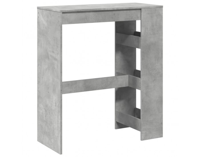 Sonata H Бар маса с рафтове бетонно сив 90x40x103,5 см инженерно дърво